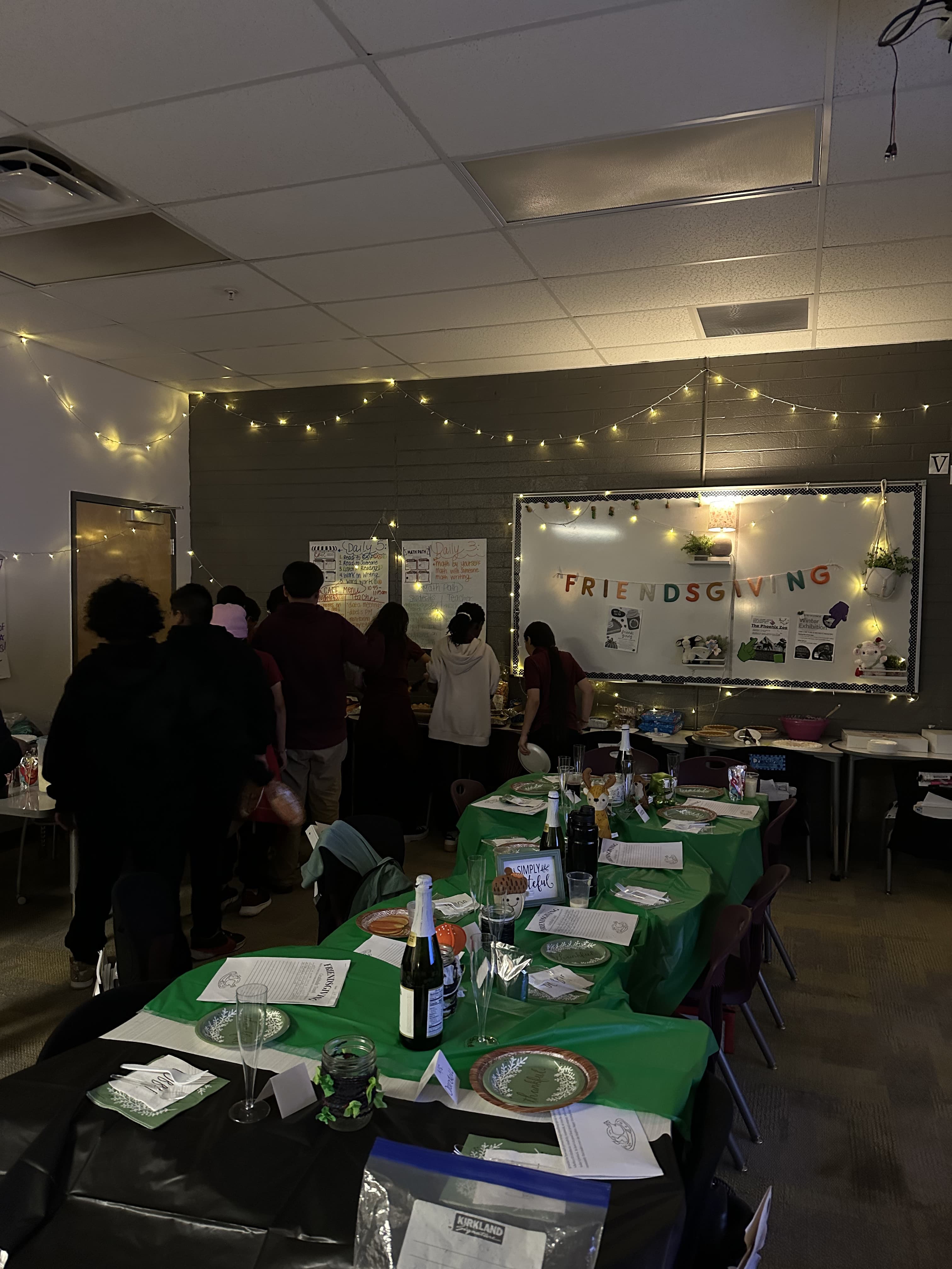 Students celebrating Friendsgiving together