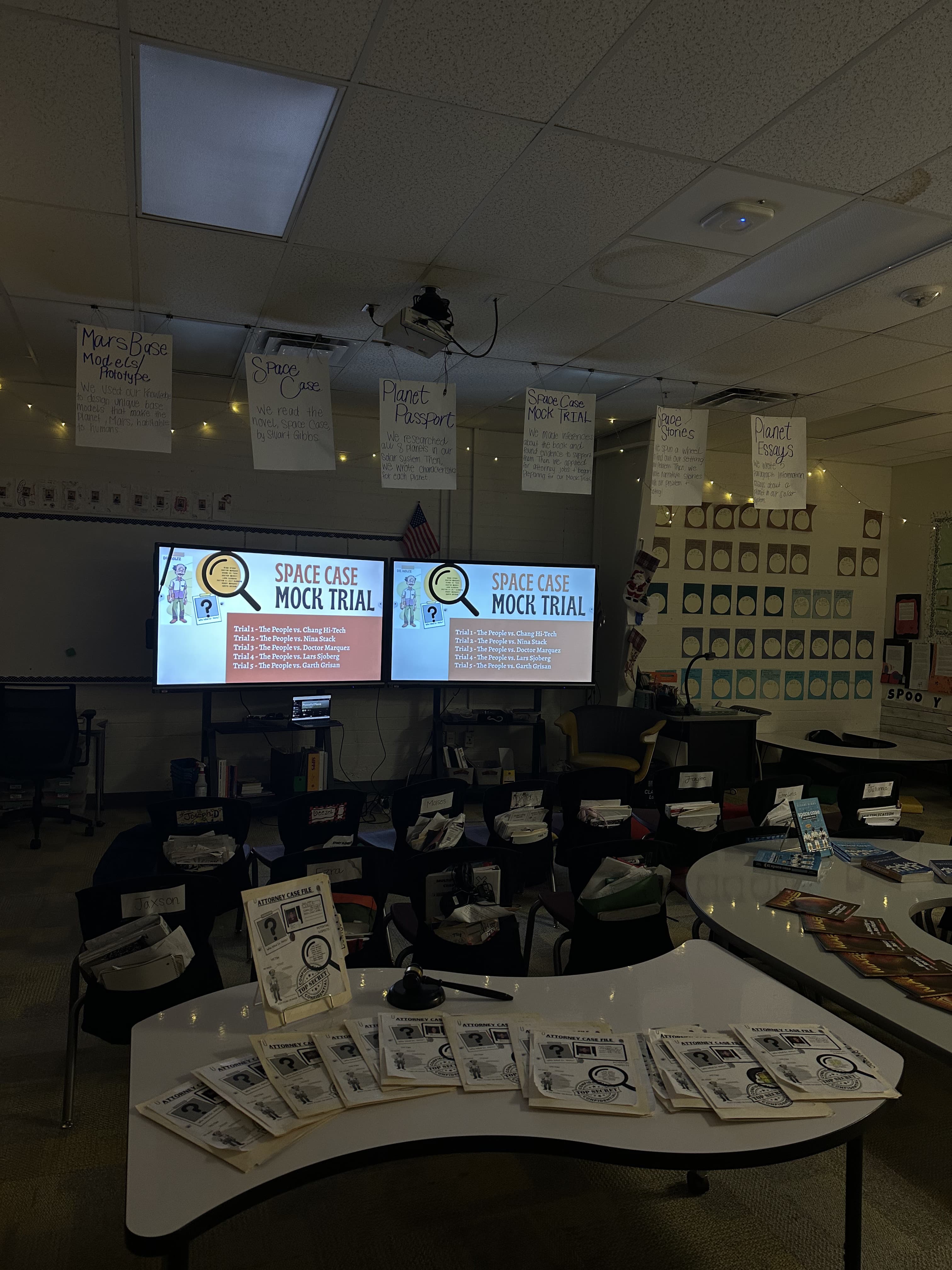 Space Case mock trial classroom activity